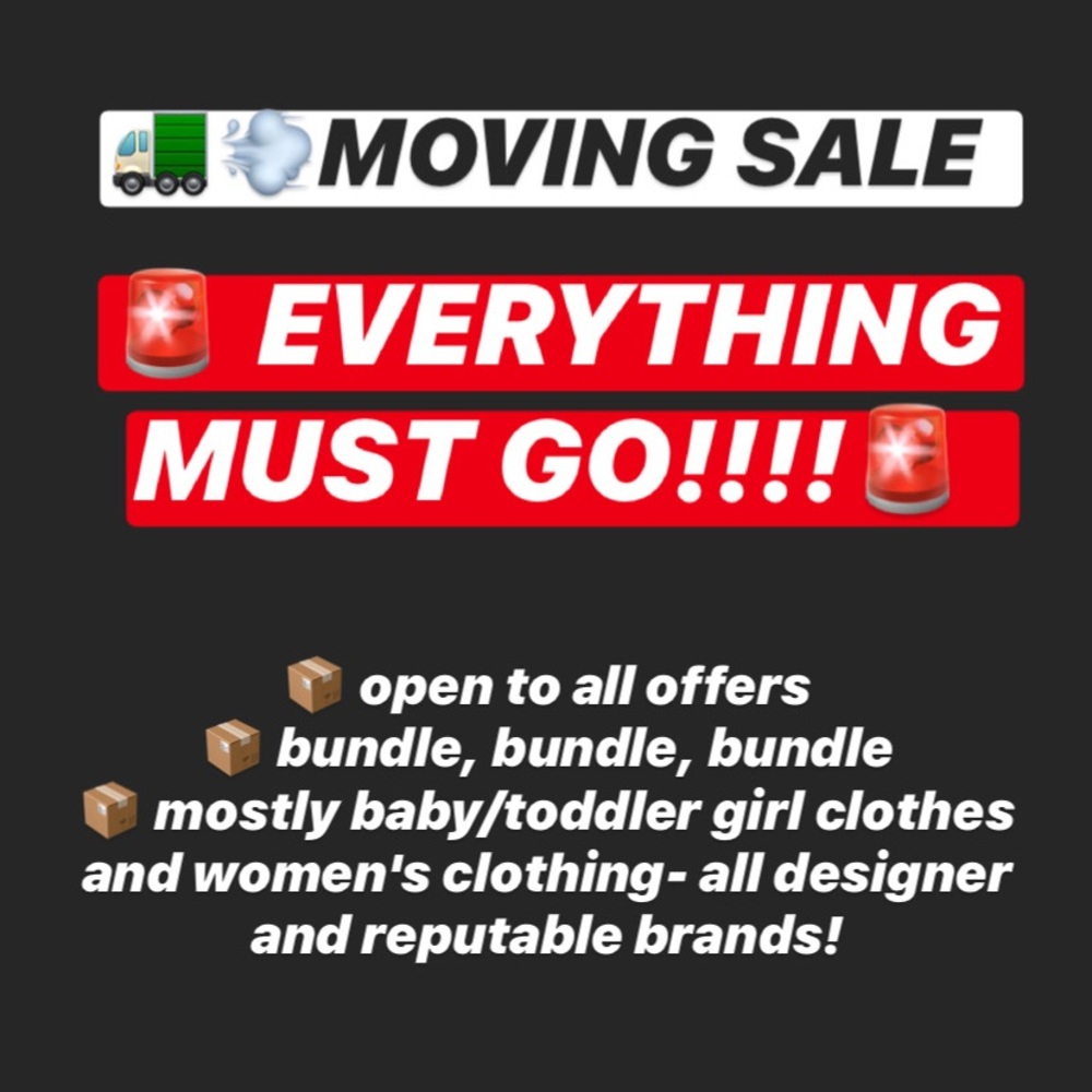 Moving Sale!